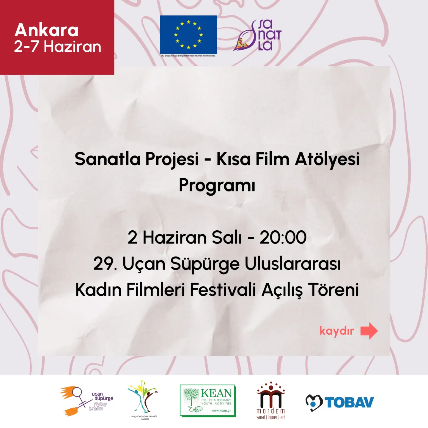 SANATLA Kısa Film Atölyesi Başlıyor!
